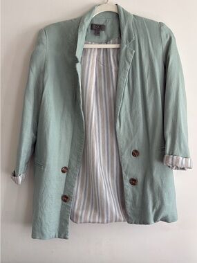 Home Essentials Mint Green Women's Blazer Jacket